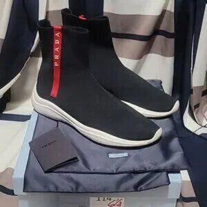 Prada Calzature Donna Knit Basic Sneakers